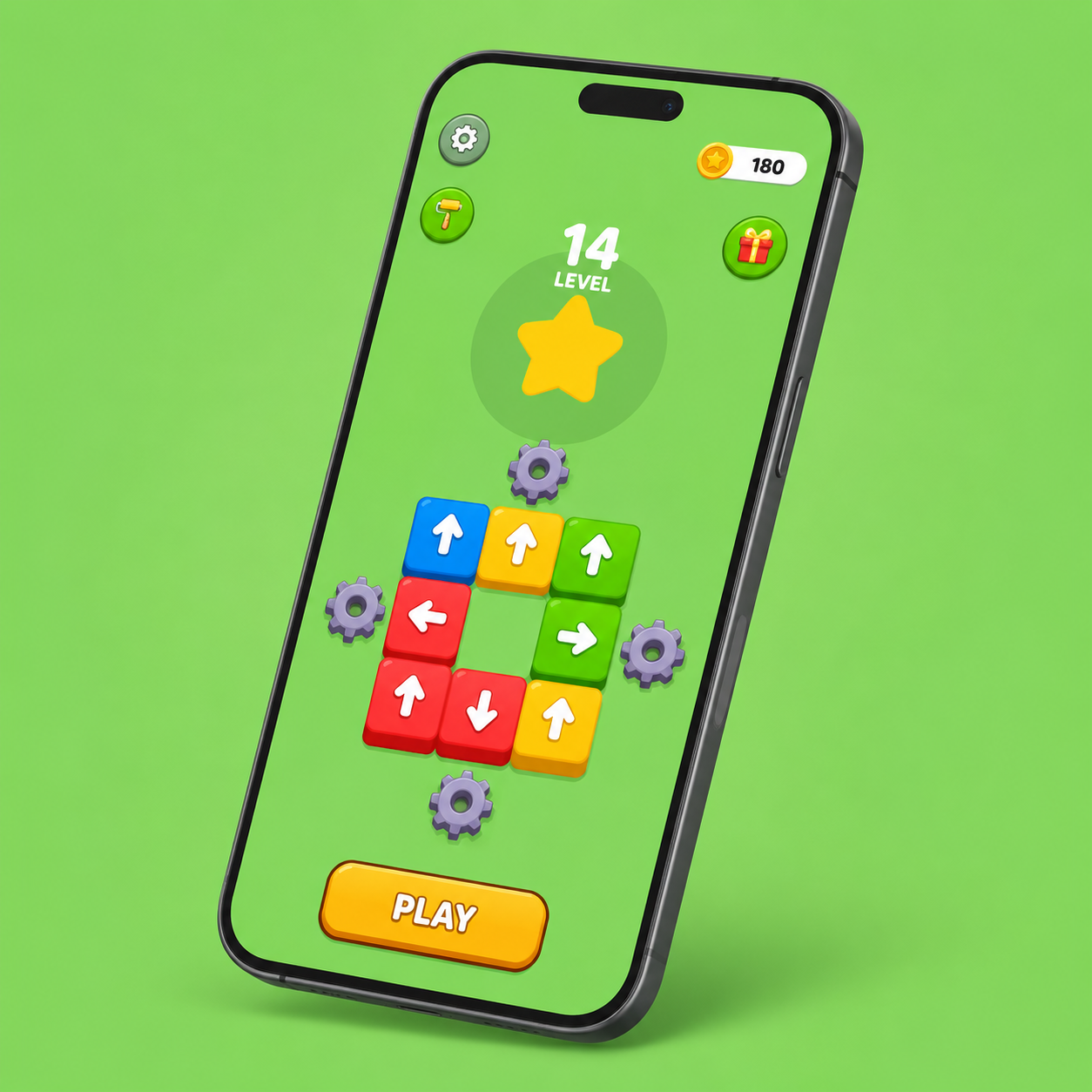 Arrows Away Gameplay Mockup
